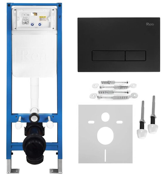 Podometni Set za WC Slim 024N z Gumbom HD Black