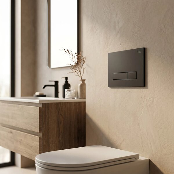 Podometni Set za WC Slim 024N z Gumbom HD Black