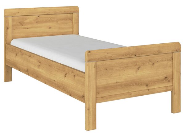 POSTELJA 90 cm x 200 cm , leseni material barve hrasta