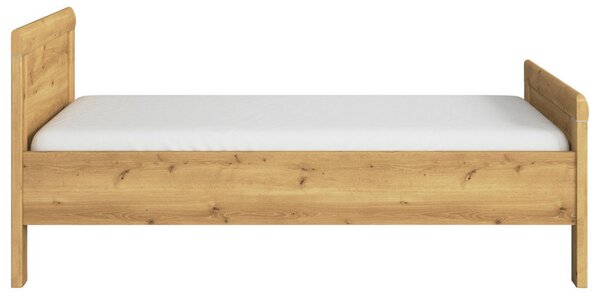 POSTELJA 90 cm x 200 cm , leseni material barve hrasta