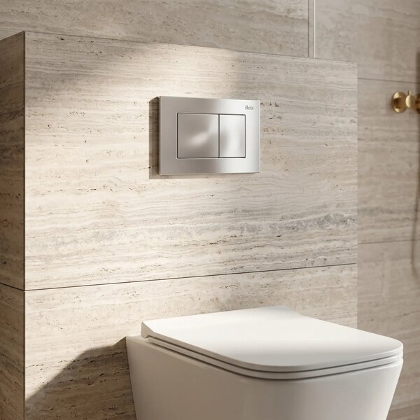 Tlačni gumb za WC predstensko enoto Rea J K011A-Q in Slim 024N Satin