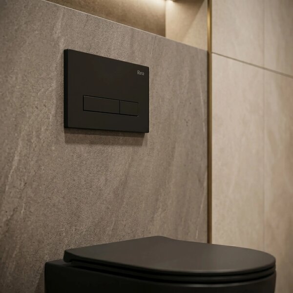 Tlačni gumb za WC predstensko enoto Rea HD K011A-Q in Slim 024N Black