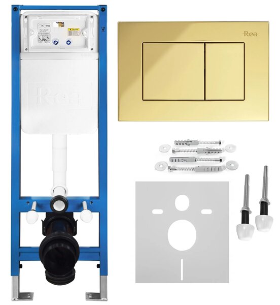 Podometni Set za WC Slim 024N z Gumbom J Gold