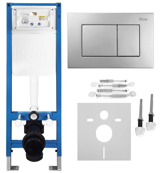 Podometni Set za WC Slim 024N z Gumbom J Satin