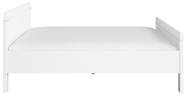 POSTELJA 140 cm x 200 cm , leseni material bela