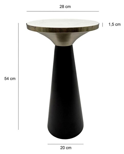 MIZICA, 28/54/28 cm črna