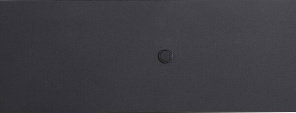 Moderna črna 2-svetlobna stenska svetilka vključno z LED z osvetlitvijo ozadja in USB-C - Longly