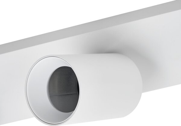 Arcchio žarek Brinja, bel, kvadratast, Ø 7 cm, 4-svetlobni, GU10, zatemnjen, Bela, Dnevna soba / jedilnica, Aluminij, Sodobni