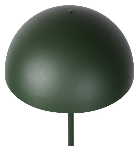 Lucide Jeklena talna svetilka Siemon, Ø 35 cm, zelena, Zelena, Dnevna soba / jedilnica, Kovina, Sodobni