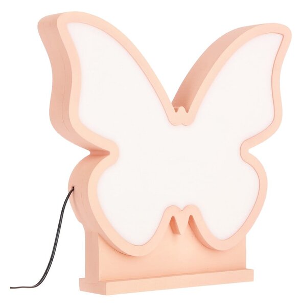 Rožnata otroška namizna svetilka Butterfly – Candellux Lighting