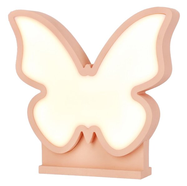 Rožnata otroška namizna svetilka Butterfly – Candellux Lighting