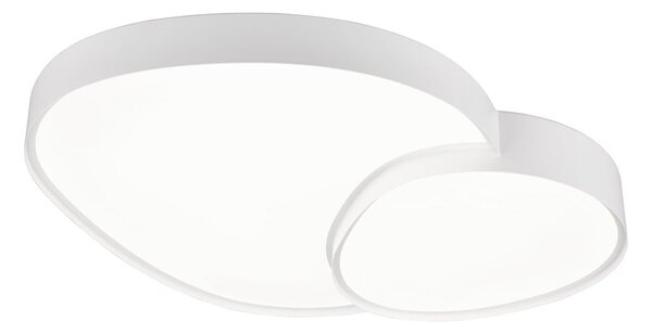 Bela LED stropna svetilka 63.5x77 cm Rise – Trio