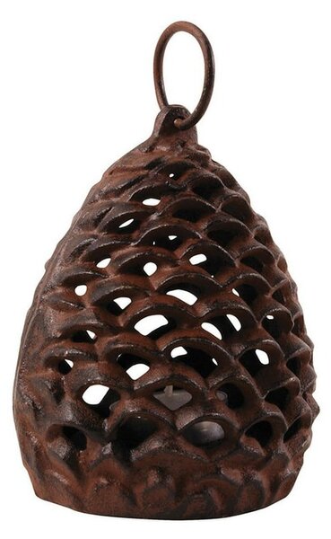 Litoželezen svečnik Esschert Design Pine Cone, Ø 9,9 cm