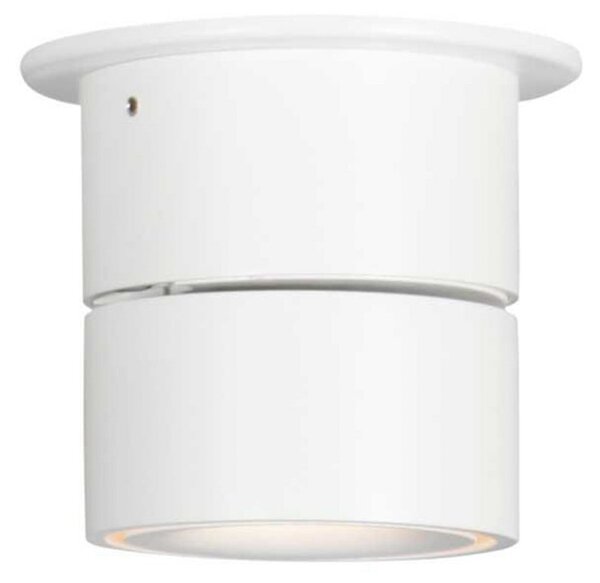 Steinhauer LED stropni reflektor Fez, bel, 1-svetlobni, kovinski, vrtljiv, zatemnjen, Bela, Dnevna soba / jedilnica, Kovina, Sodobni