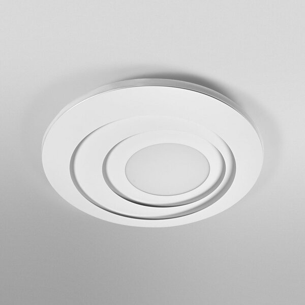 OSRAM LED stropna svetilka ORBIS SPIRAL ROUND Ø 52 cm bela navzgor/navzdol, Bela, Dnevna soba / jedilnica, Kovina, Sodobni