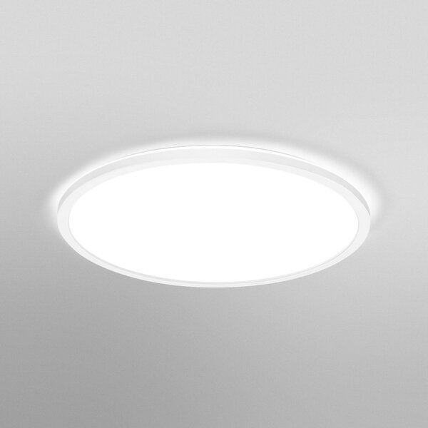 OSRAM LED stropna svetilka ORBIS ULTRA SLIM, bela, Ø 40 cm, dim, zatemnjen, Bela, Dnevna soba / jedilnica, Plastika, Sodobni