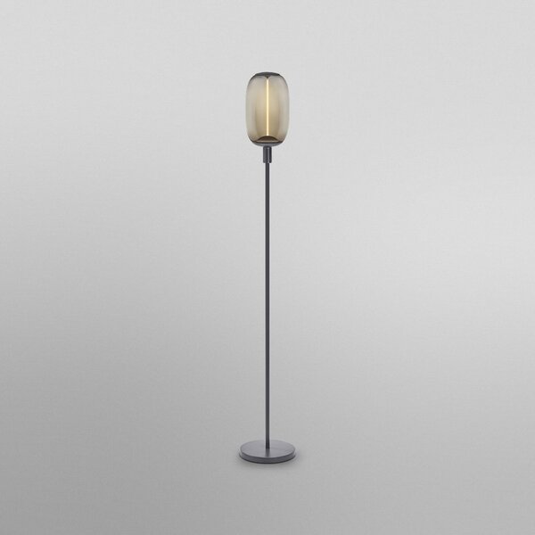 OSRAM stoječa svetilka DECOR STICK, temno siva, višina 146 cm 1 x E27, Siva, Dnevna soba / jedilnica, Kovina, Sodobni