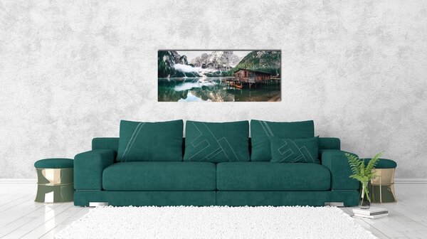 Slika na steklo Styler Tirolsko jezero, 50 x 125 cm