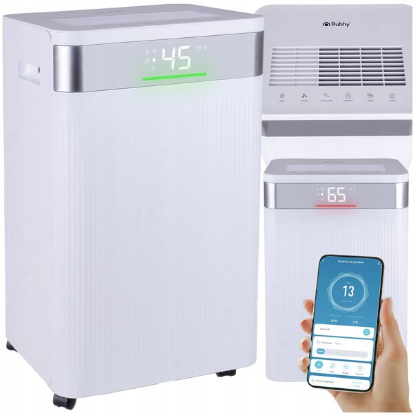 WiFi 330W kondenzacijski razvlaževalec LCD na kolesih 4,3L touch Brisoo