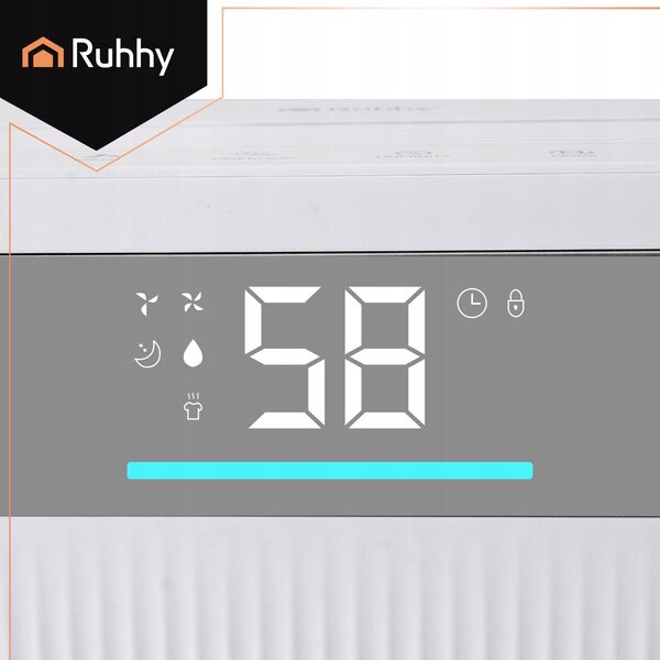 WiFi 330W kondenzacijski razvlaževalec LCD na kolesih 4,3L touch Brisoo