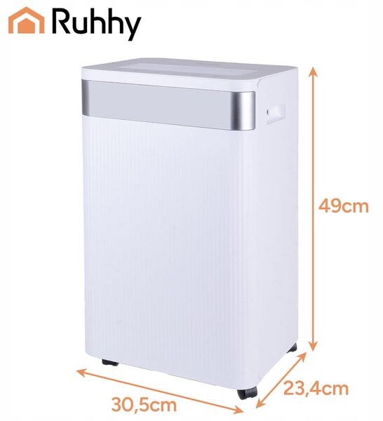 WiFi 330W kondenzacijski razvlaževalec LCD na kolesih 4,3L touch Brisoo