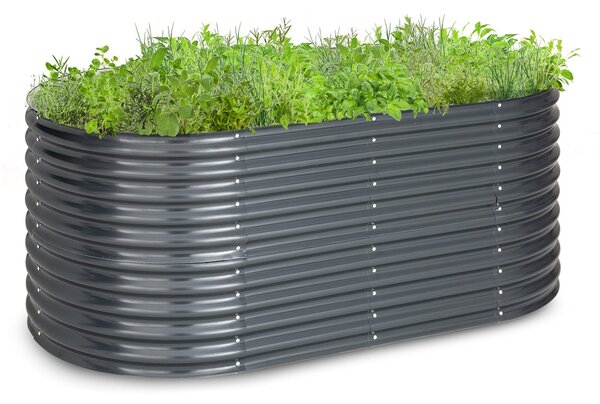 Blumfeldt High Grow, povišana greda, 200 x 80 x 100 cm, valovita pločevina, enostavna montaža