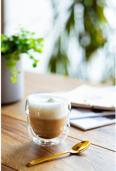 Steklene skodelice v kompletu za espresso z dvojno steno 2 ks 70 ml Sferico – Vialli Design