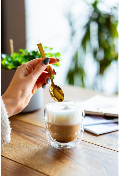 Steklene skodelice v kompletu za espresso z dvojno steno 2 ks 70 ml Sferico – Vialli Design