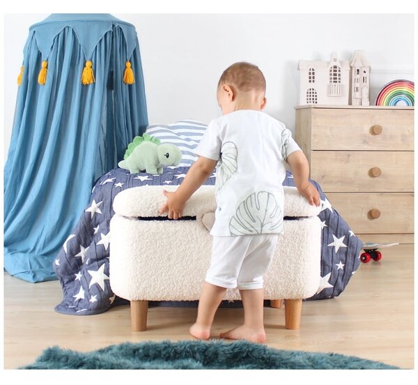 Bela otroška klop Moouv – Hanah Home