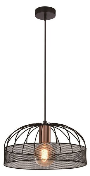 Črna kovinska viseča svetilka ø 30 cm Levi - Candellux Lighting