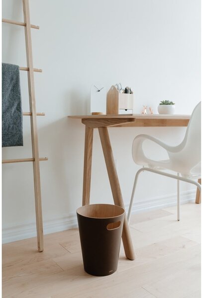 Rjav koš za smeti za pisarno 7,5 l Woodrow – Umbra
