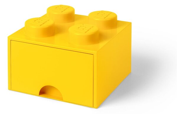 Rumena škatla za shranjevanje s predalom LEGO®