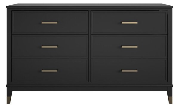 Črna komoda 144x85x41 cm Westerleigh – Støraa