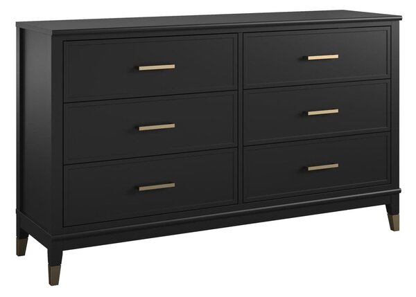 Črna komoda 144x85x41 cm Westerleigh – Støraa