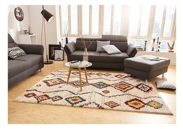 Krem preproga Mint Rugs Geometric, 120 x 170 cm