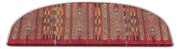 Rdeči komplet preprog za stopnice 16 ks 20x65 cm Anatolia – Vitaus