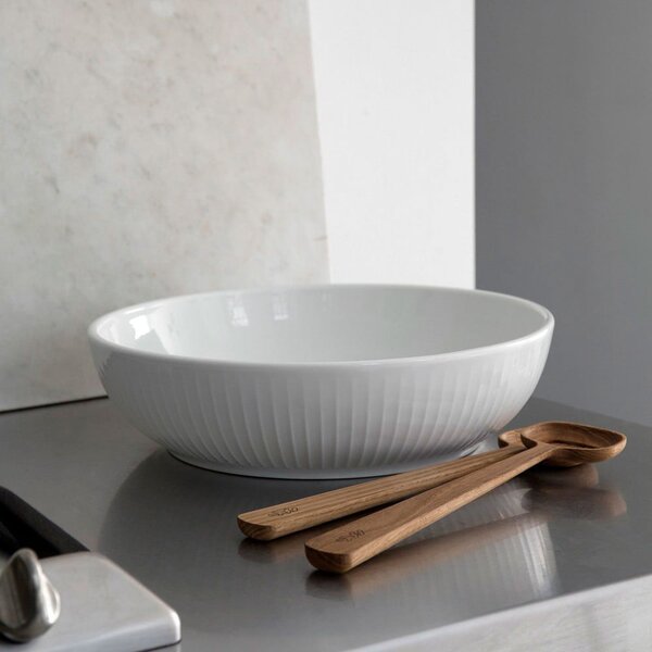 Bela porcelanasta skleda za solato Kähler Design Hammershoi, ⌀ 30 cm