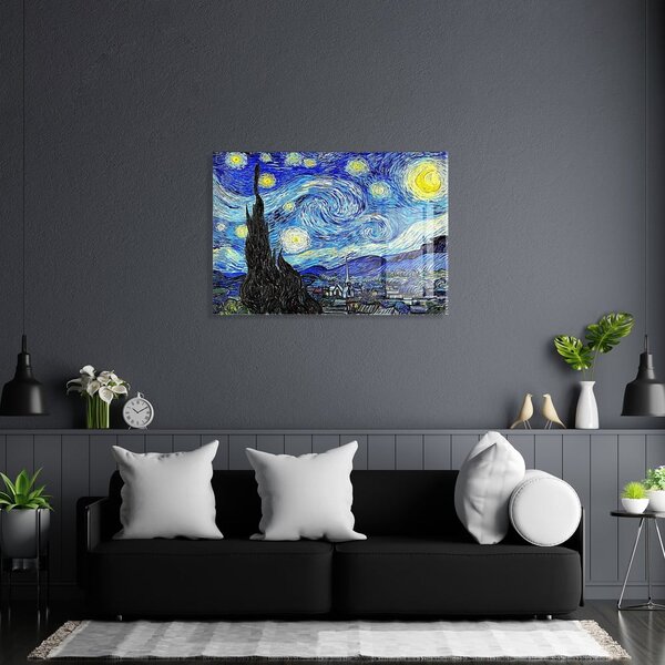 Steklena slika 70x50 cm Vincent van Gogh – Wallity