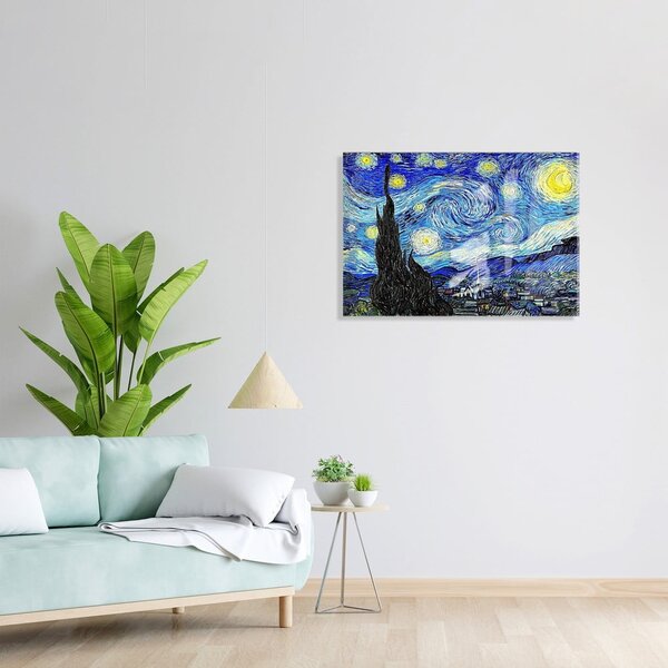 Steklena slika 70x50 cm Vincent van Gogh – Wallity