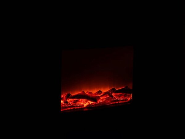 LED dekoracija moderni kamin COZY WARM 40x50 cm, črn