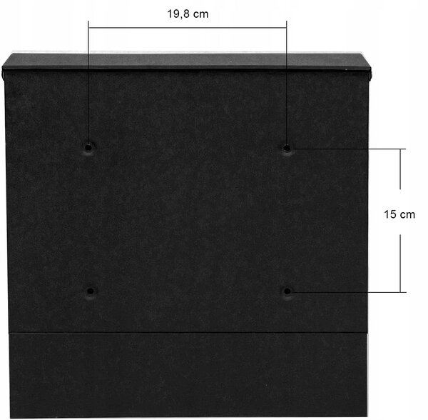 Moderni poštni nabiralnik z režo za časopise antracit + inox X7 AKCIJA