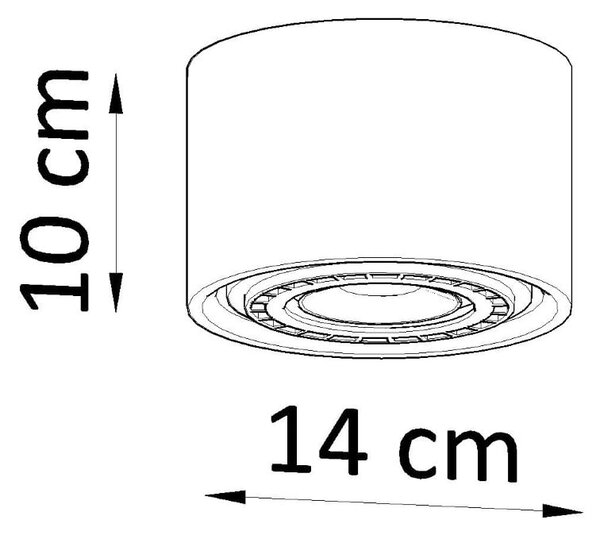 Stropna svetilka v naravni barvi Eukadi – Nice Lamps