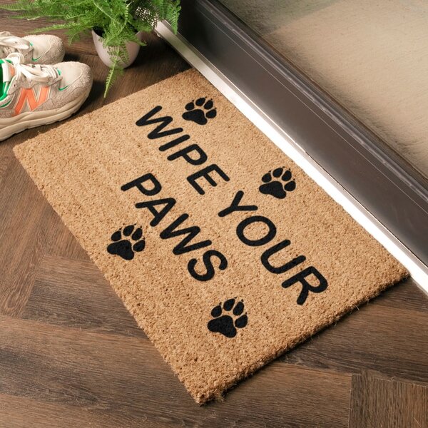 Predpražnik iz kokosovih vlaken 40x60 cm Wipe Your Paws – Artsy Doormats