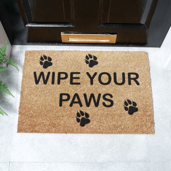 Predpražnik iz kokosovih vlaken 40x60 cm Wipe Your Paws – Artsy Doormats