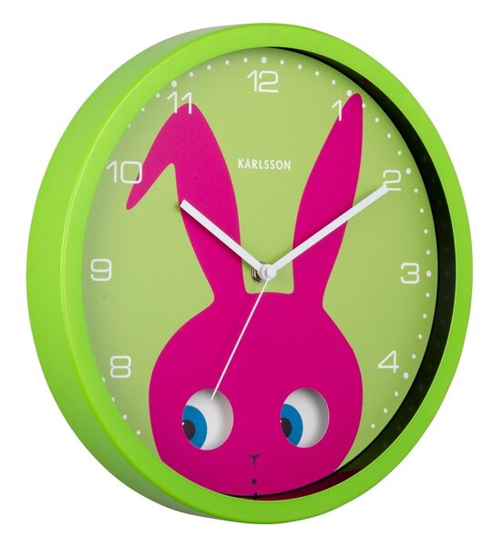 Otroška ura ø 31 cm Peekaboo Bunny – Karlsson