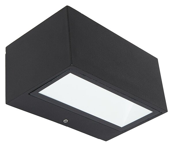 LED zunanja stenska svetilka Lutec Gemini (9 W, 9 x 6,5 x 14 cm, 480 lm, toplo bela svetloba, antracit)