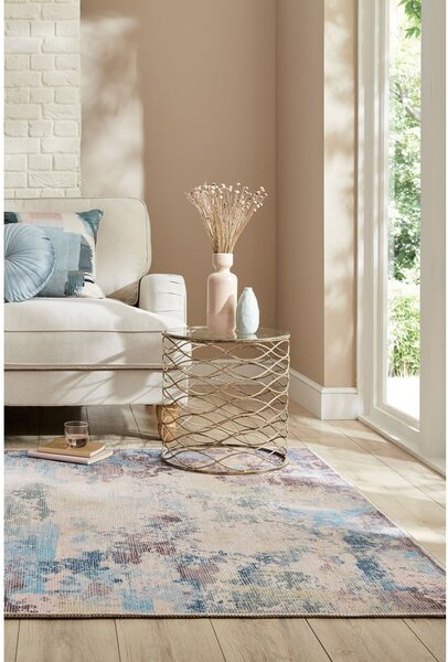 Modro-vijolična pralna preproga iz mešanice recikliranih vlaken 160x230 cm Reid – Flair Rugs