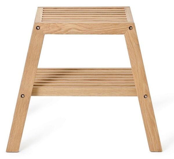 Stolček iz hrastovega lesa Wireworks Slatted Stool