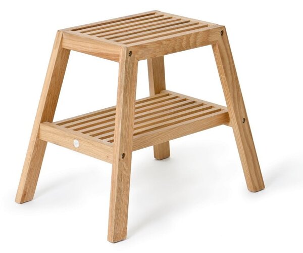 Stolček iz hrastovega lesa Wireworks Slatted Stool