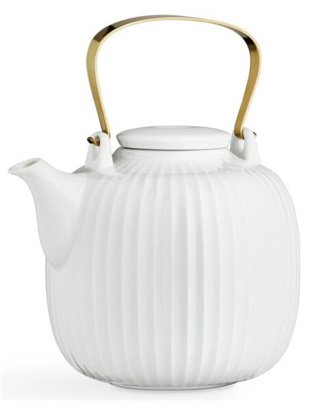 Bel porcelanast čajnik Kähler Design Hammershoi, 1,2 l